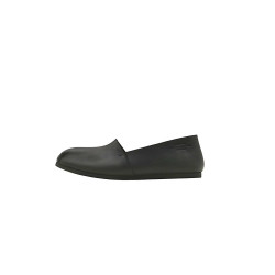 Pampa Man total black negro graso mate zapatos flat de cuero hechos a mano - Cooperative Handmade