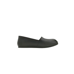 Pampa Man total black negro graso mate zapatos flat de cuero hechos a mano - Cooperative Handmade