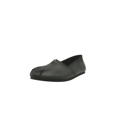 Pampa Man total black negro graso mate zapatos flat de cuero hechos a mano - Cooperative Handmade