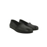Pampa Man total black negro graso mate zapatos flat de cuero hechos a mano - Cooperative Handmade