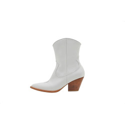 Pour Nina napa blanco botas de cuero hechas a mano - Cooperative Handmade