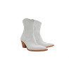 Pour Nina napa blanco botas de cuero hechas a mano - Cooperative Handmade