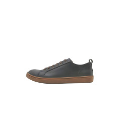 Baires azul graso marrón zapatillas de cuero hechas a mano - Cooperative Handmade