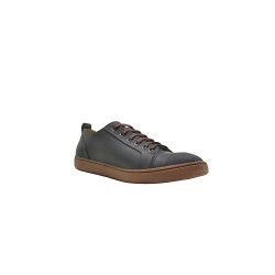 Baires azul graso marrón zapatillas de cuero hechas a mano - Cooperative Handmade