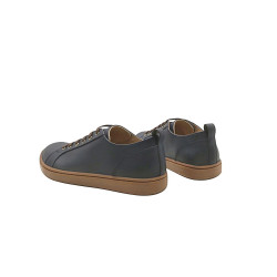 Baires azul graso marrón zapatillas de cuero hechas a mano - Cooperative Handmade