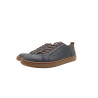 Baires azul graso marrón zapatillas de cuero hechas a mano - Cooperative Handmade
