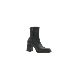 Lulú versión B napa negro botines de cuero hechos a mano - Cooperative Handmade