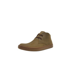 Chavo Sport verde graso elástico marrón zapatos de cuero hechos a mano - Cooperative Handmade