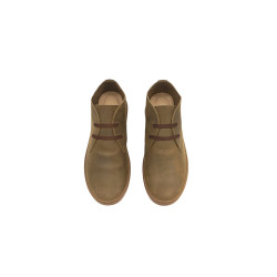 Chavo Sport verde graso elástico marrón zapatos de cuero hechos a mano - Cooperative Handmade