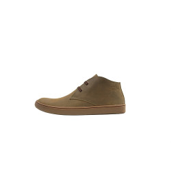 Chavo Sport verde graso elástico marrón zapatos de cuero hechos a mano - Cooperative Handmade