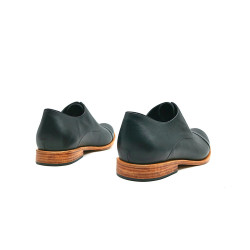 Satie napa negro beige zapatos de cuero hecho a mano - Cooperative Handmade