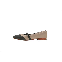 Ola napa nude napa negro zapatos de cuero hechos a mano - Cooperative Handmade