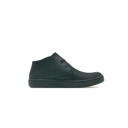 Chavo Sport negro mate elástico zapatos de cuero hechos a mano - Cooperative Handmade