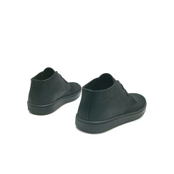 Chavo Sport negro mate elástico zapatos de cuero hechos a mano - Cooperative Handmade