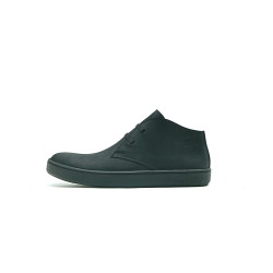 Chavo Sport negro mate elástico zapatos de cuero hechos a mano - Cooperative Handmade