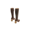Lulú Large cerato camel botas de cuero hechas a mano - Cooperative Handmade
