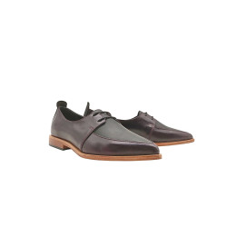 Luna napa morado negro mate graso zapatos de cuero hechos a mano - Cooperative Handmade