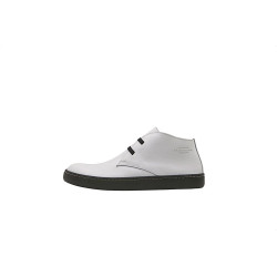 Chavo Sport napa blanco negro elástico blanco zapatos de cuero hechos a mano - Cooperative Handmade