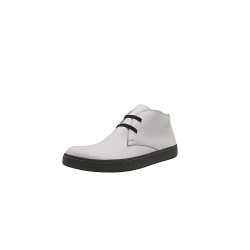 Chavo Sport napa blanco negro elástico blanco zapatos de cuero hechos a mano - Cooperative Handmade