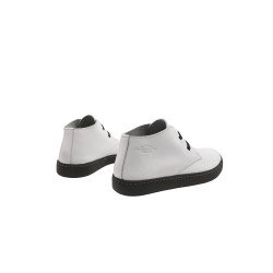 Chavo Sport napa blanco negro elástico blanco zapatos de cuero hechos a mano - Cooperative Handmade