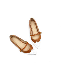 Ola álamo caramelo napa blanco zapatos de cuero hechos a mano - Cooperative Handmade