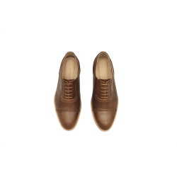 Marqués cerato camel zapatos de cuero hechos a mano - Cooperative Handmade