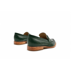 Otto version B álamo verde mocasines de cuero hechos a mano - Cooperative Handmade