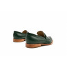 Otto version B álamo verde mocasines de cuero hechos a mano - Cooperative Handmade