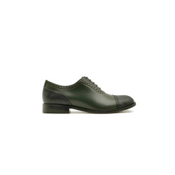 Marqués álamo verde napa negro zapatos de cuero hechos a mano - Cooperative Handmade