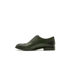 Marqués álamo verde napa negro zapatos de cuero hechos a mano - Cooperative Handmade