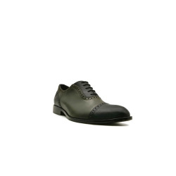 Marqués álamo verde napa negro zapatos de cuero hechos a mano - Cooperative Handmade