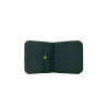 Gabo negro mate billetera de cuero hecha a mano - Cooperative Handmade