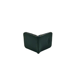 Gabo negro mate billetera de cuero hecha a mano - Cooperative Handmade