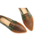 Luna multicolor alamo verde camel caramelo zapatos de cuero hechos a mano - Cooperative Handmade