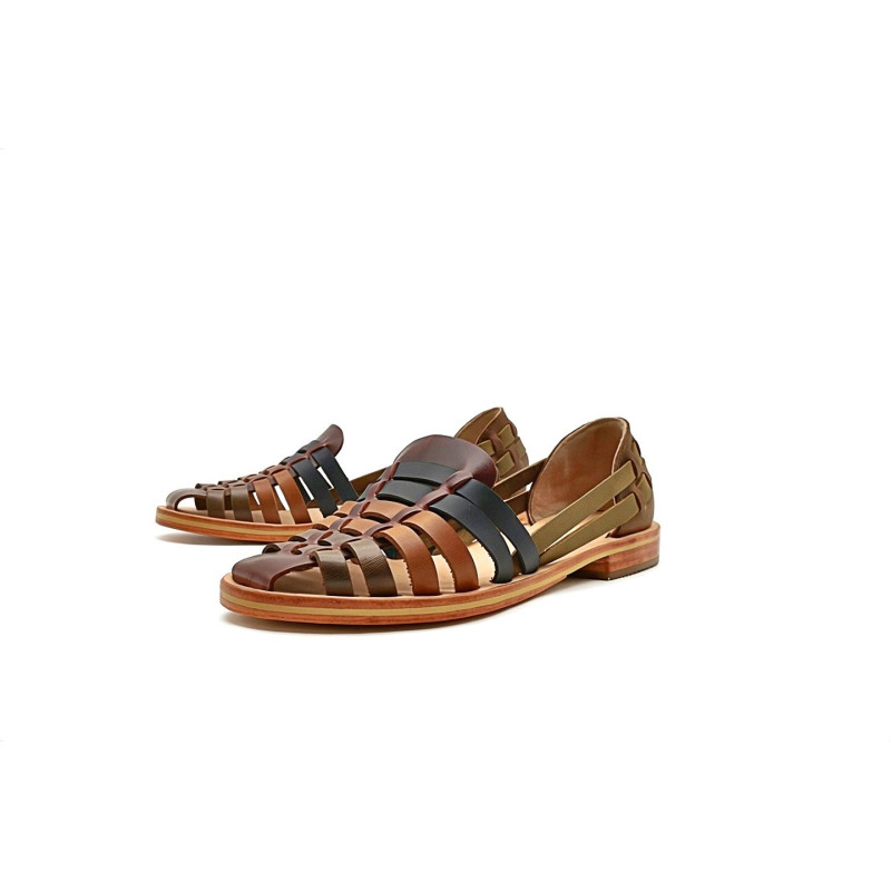 Indian Beloved version Lima sandalias de cuero hechas a mano - Cooperative Handmade