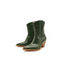 Pour Nina verde álamo botas de cuero hechas a mano - Cooperative Handmade