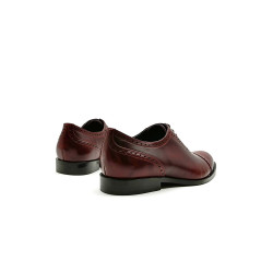Marqués ranger rojo zapatos de cuero hechos a mano - Cooperative Handmade