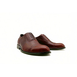 Marqués ranger rojo zapatos de cuero hechos a mano - Cooperative Handmade