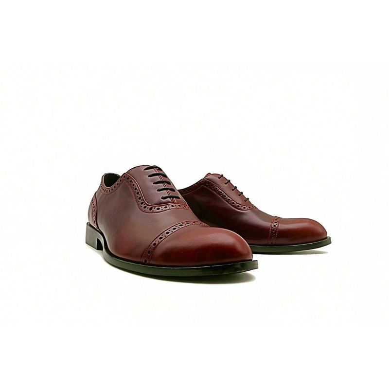 Marqués ranger rojo zapatos de cuero hechos a mano - Cooperative Handmade