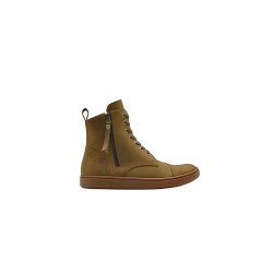 Tato verde graso planta marrón botines de cuero hechos a mano - Cooperative Handmade