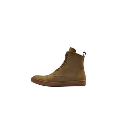 Tato verde graso planta marrón botines de cuero hechos a mano - Cooperative Handmade