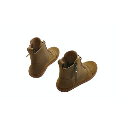 Tato verde graso planta marrón botines de cuero hechos a mano - Cooperative Handmade