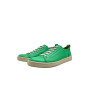 Baires napa verde cian blanco elástico zapatillas de cuero hechas a mano - Cooperative Handmade