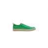 Baires napa verde cian blanco elástico zapatillas de cuero hechas a mano - Cooperative Handmade