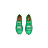 Baires napa verde cian blanco elástico zapatillas de cuero hechas a mano - Cooperative Handmade