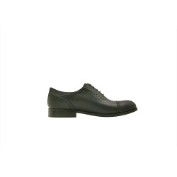 Marqués total black graso napa zapatos de cuero hechos a mano - Cooperative Handmade