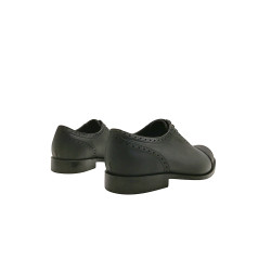 Marqués total black graso napa zapatos de cuero hechos a mano - Cooperative Handmade
