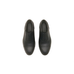 Marqués total black graso napa zapatos de cuero hechos a mano - Cooperative Handmade