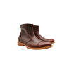 LA69 ranger rojo botines de cuero botineshechos a mano- Cooperative Handmade