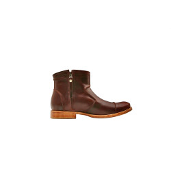 LA69 ranger rojo botines de cuero botineshechos a mano- Cooperative Handmade